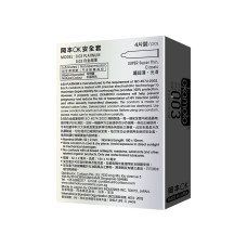 Muaisi Silver с ребристой текстурой 0,03 мм, 3 шт