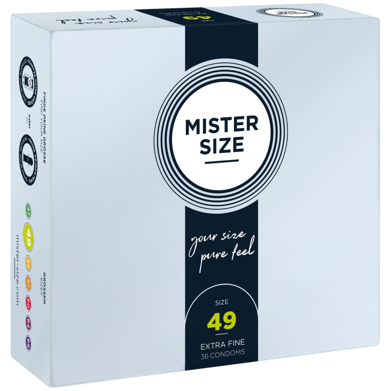 Mister Size – pure feel – 49 (36 condoms), толщина 0,05 мм Mister Size – pure feel – 49 (36 condoms), толщина 0,05 мм